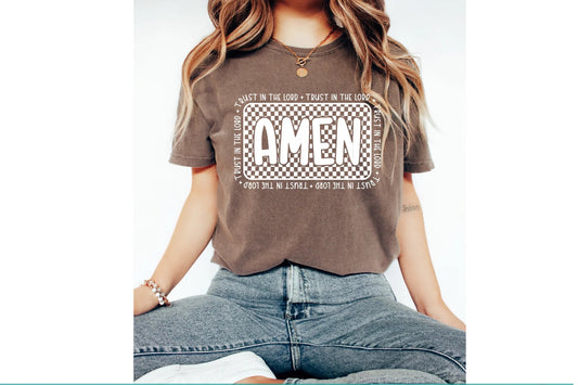 Amen Script Checkered
