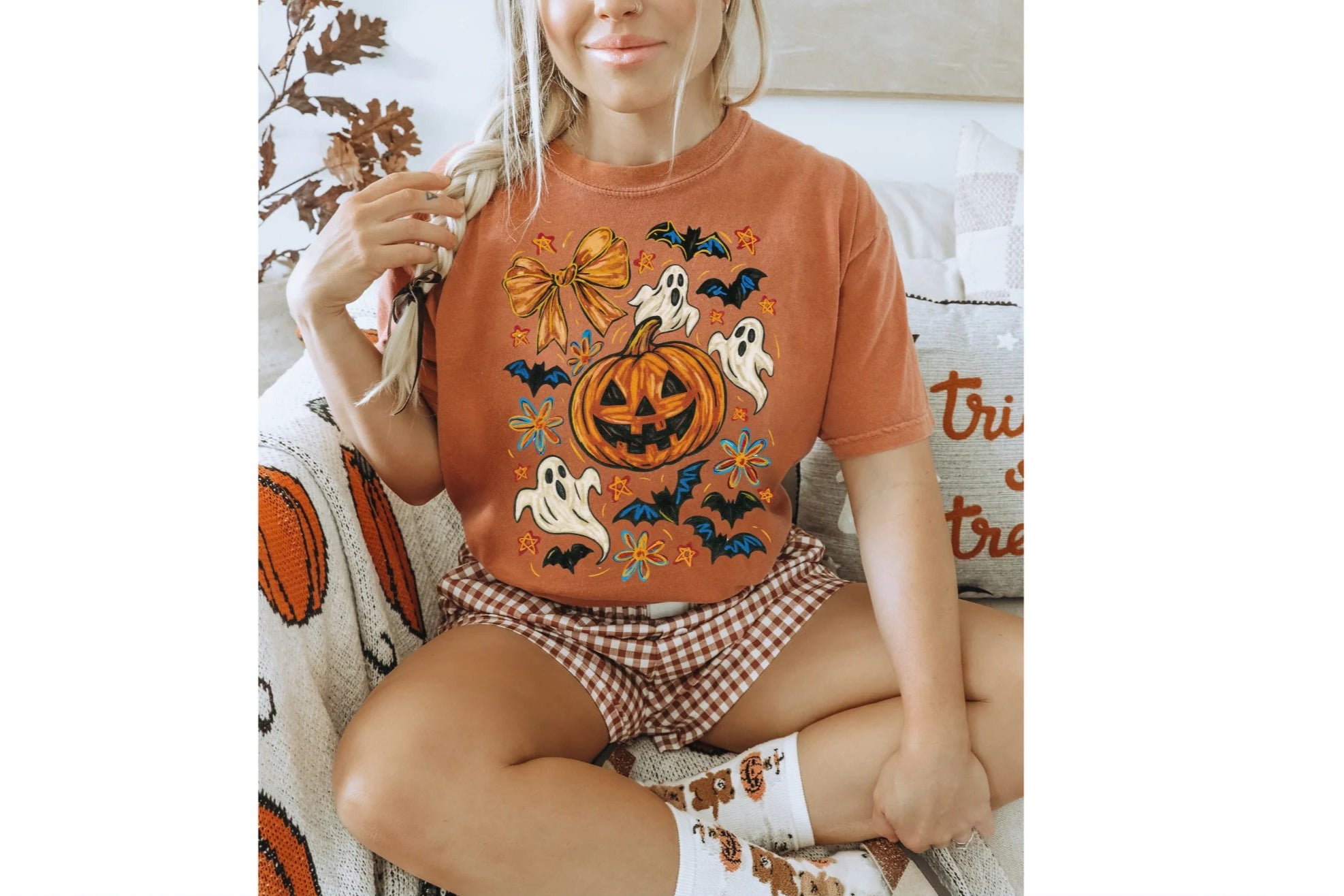 Bats Bows Pumpkin