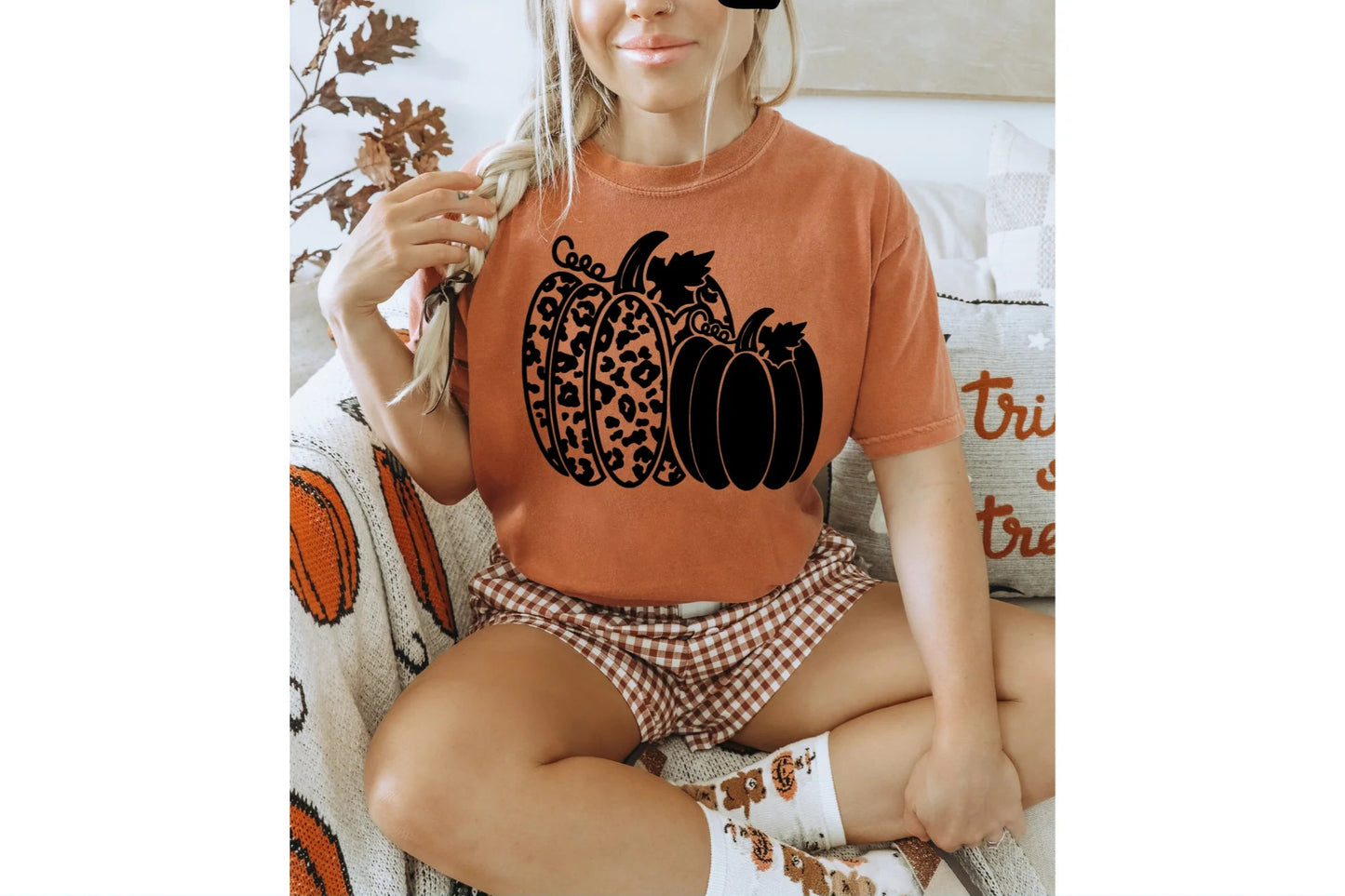Cheetah Pumpkin Distressed