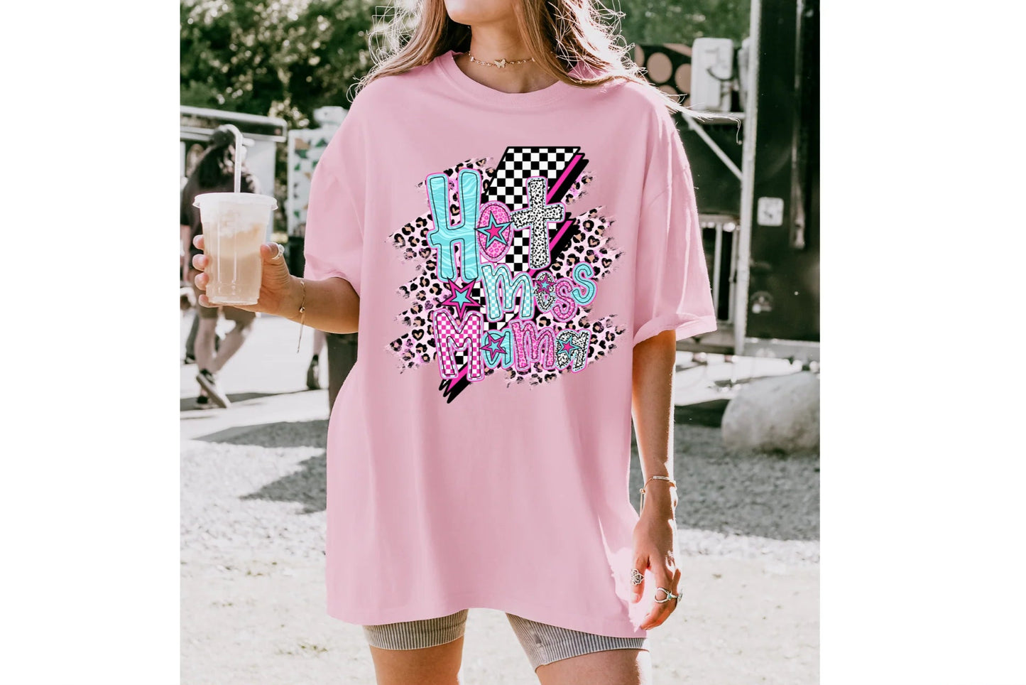 Hot Mess Mama Checkered