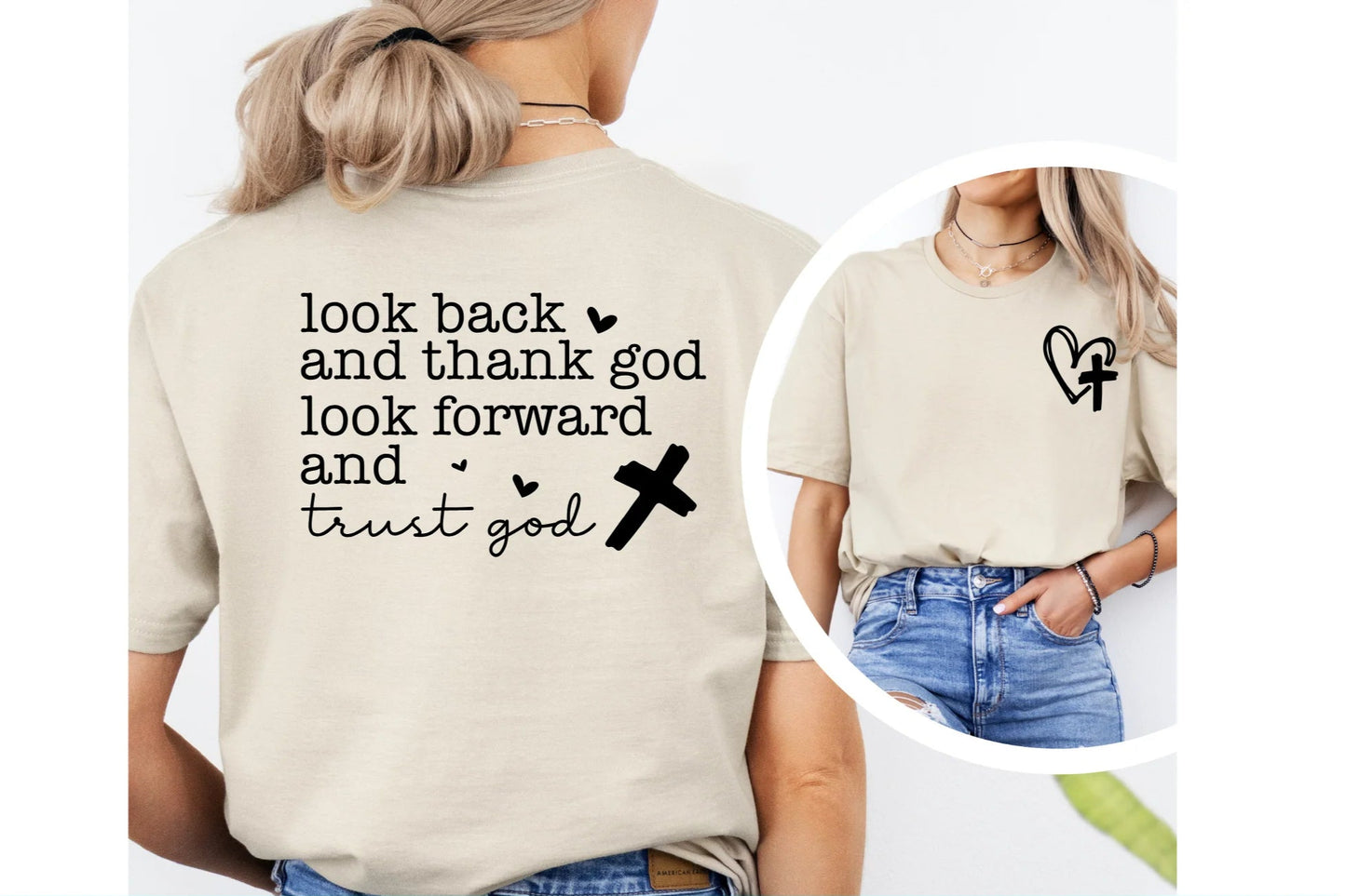 Trust God Cross Heart