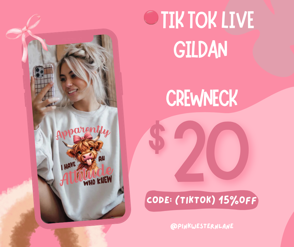 TIK TOK LIVE CREWNECK