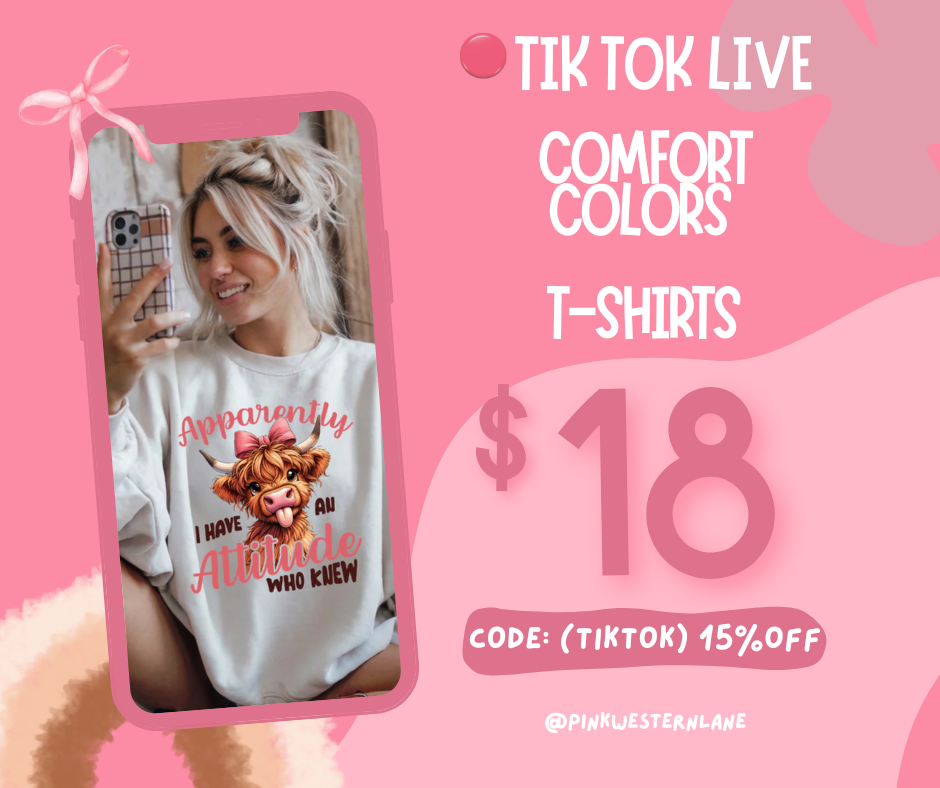 TIK TOK LIVE T-SHIRT