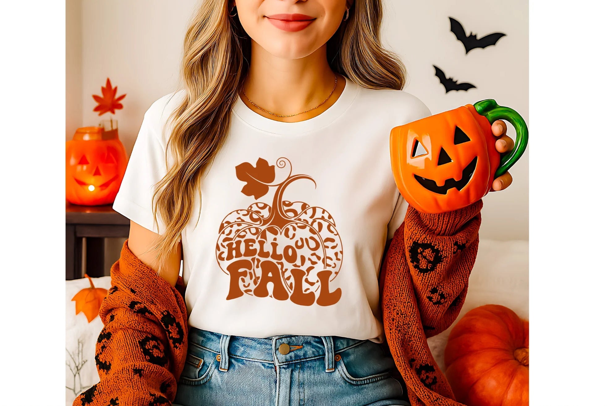 Hello Fall Cheetah
