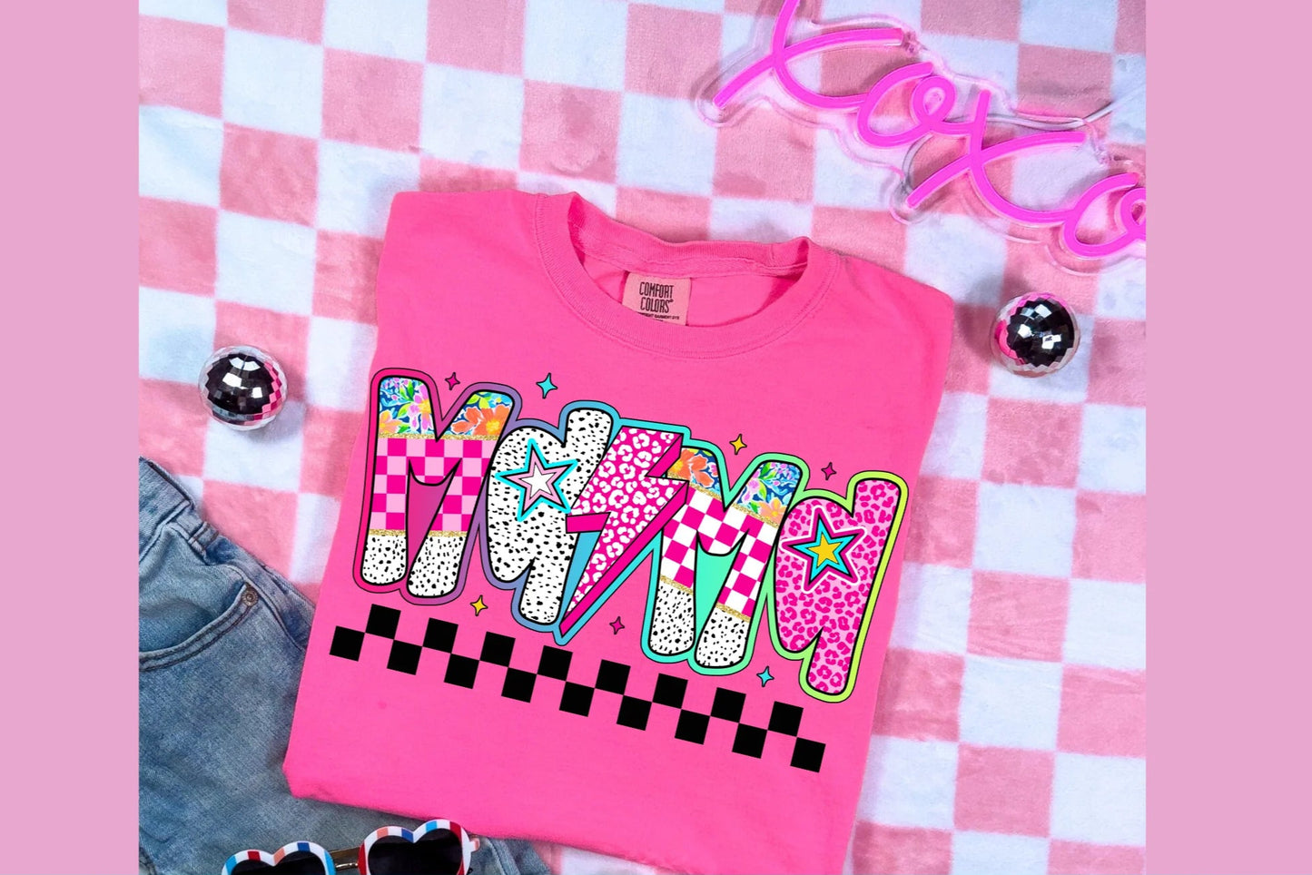 Mama Dot Cheetah Checkered