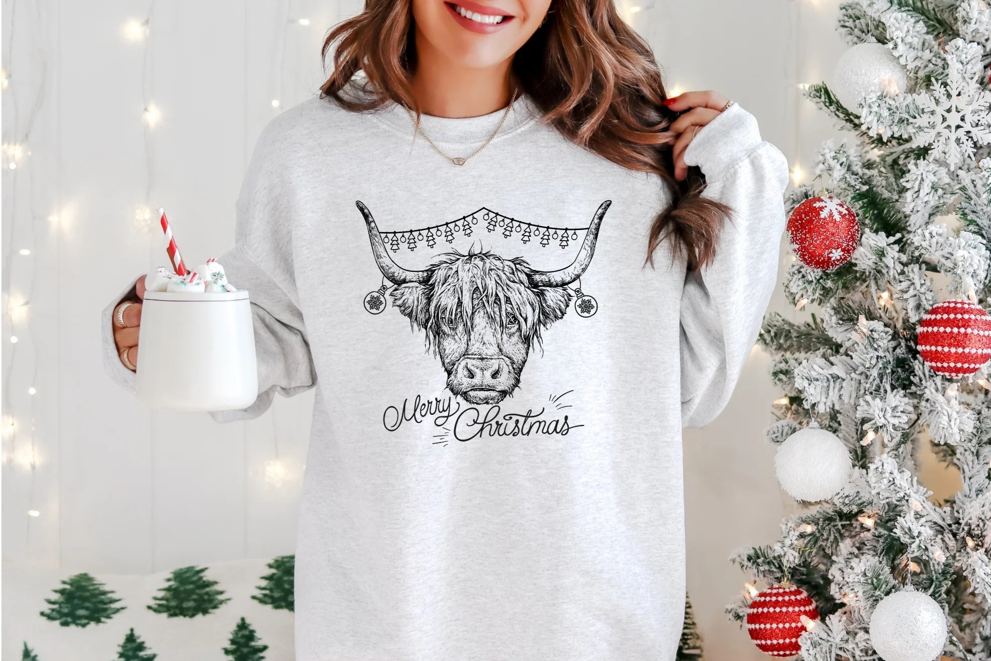 Merry Christmas Cow