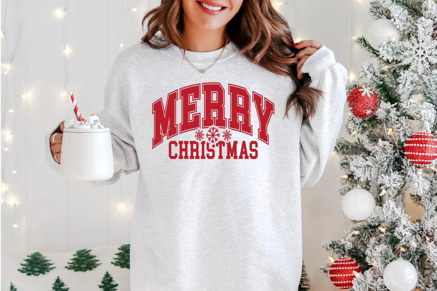 Merry Christmas 3 Snowflakes