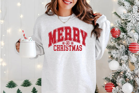 Merry Christmas 3 Snowflakes