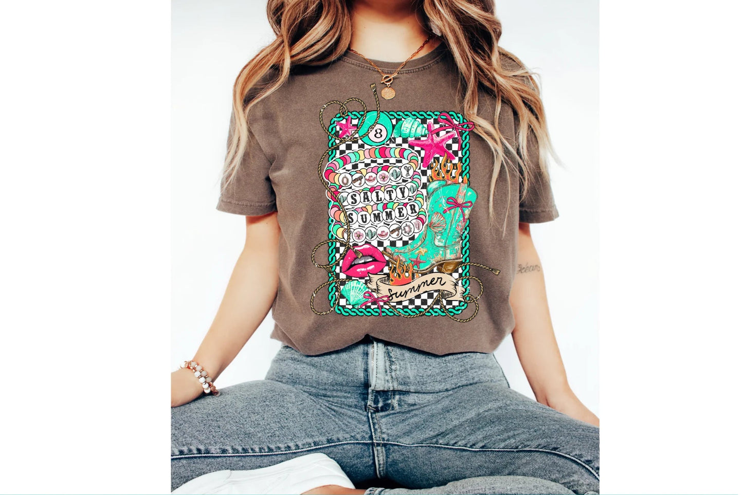 Salty Summer Cowboy Boots