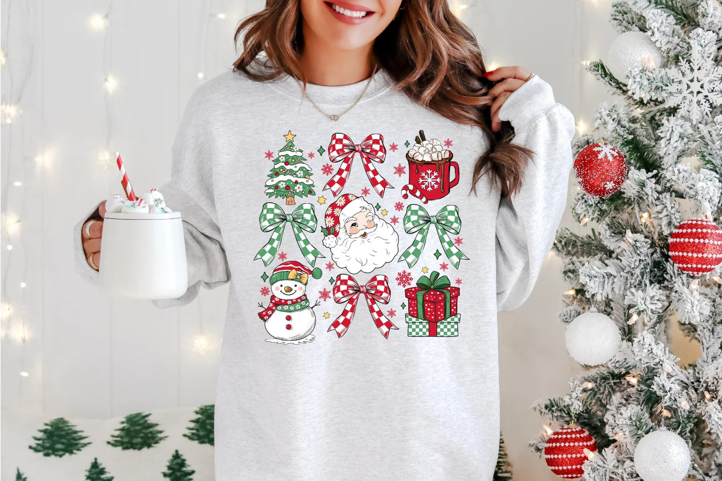 Santa Christmas Checkered