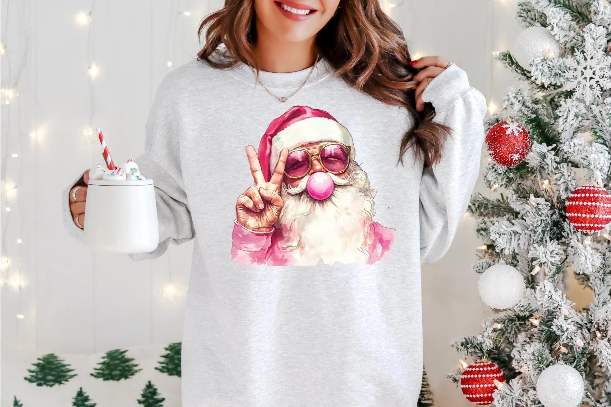 Santa Retro Bubble